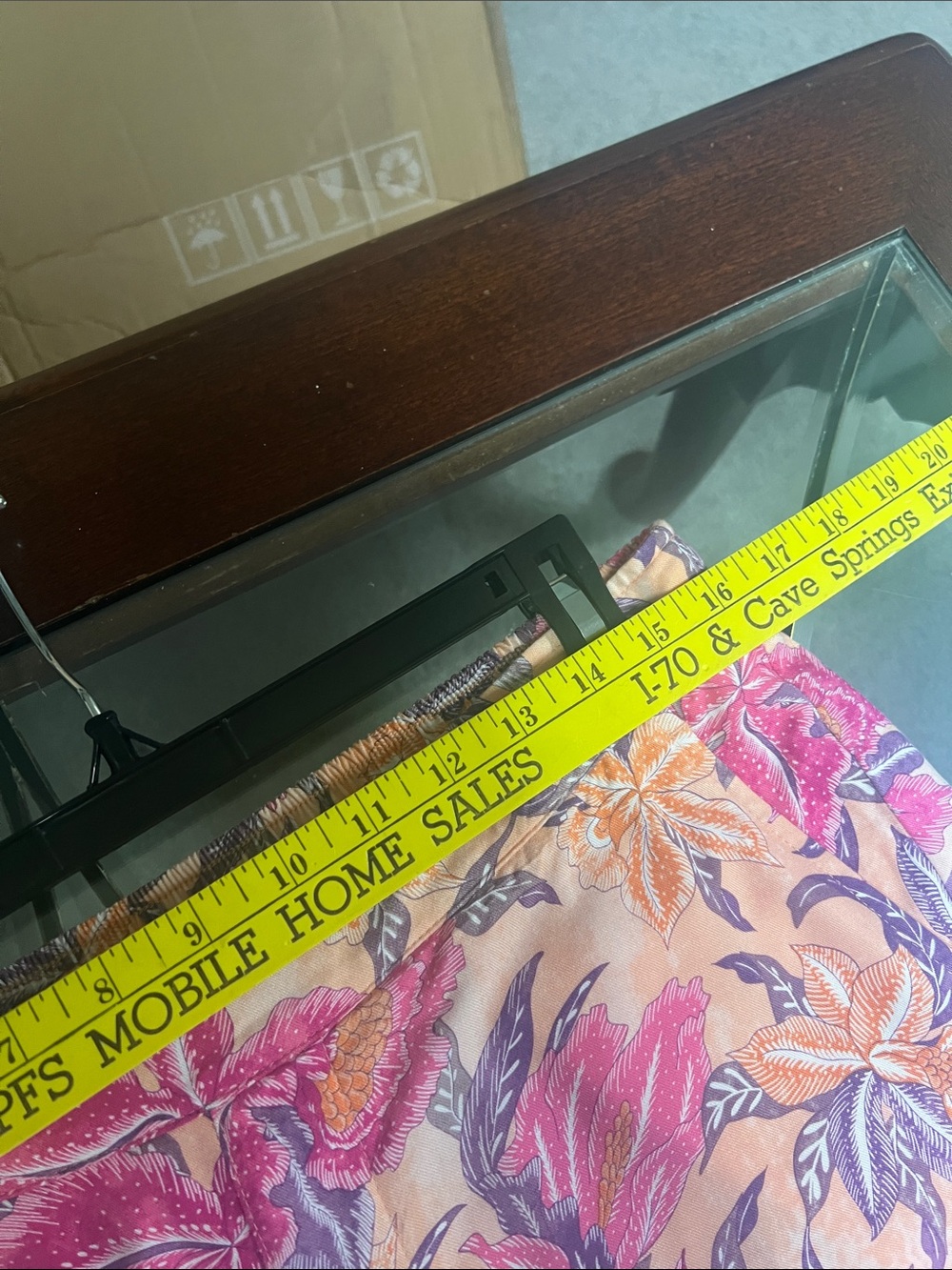 Old Navy high waisted Playa Floral Wide-Leg Beach Pants in Pink Peach Large - Picture 8 of 10
